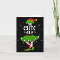 Cute Elf Christmas Family Girls Women Elf Squad Xm