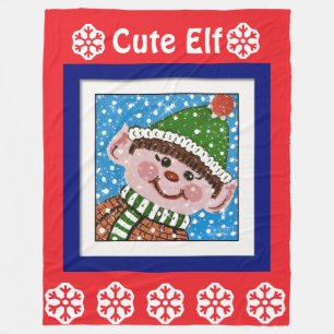 Cute Elf Throw Blanket