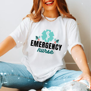 Cute Emergency Nurse Christmas Gift for Healthcare T-Shirt