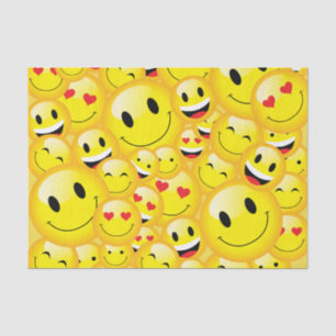 Cute Emoticon Happy Emoji Kids Party Paper