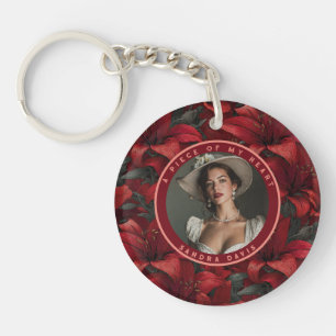 Cute emotional keepsake Lilies Flower Key Ring