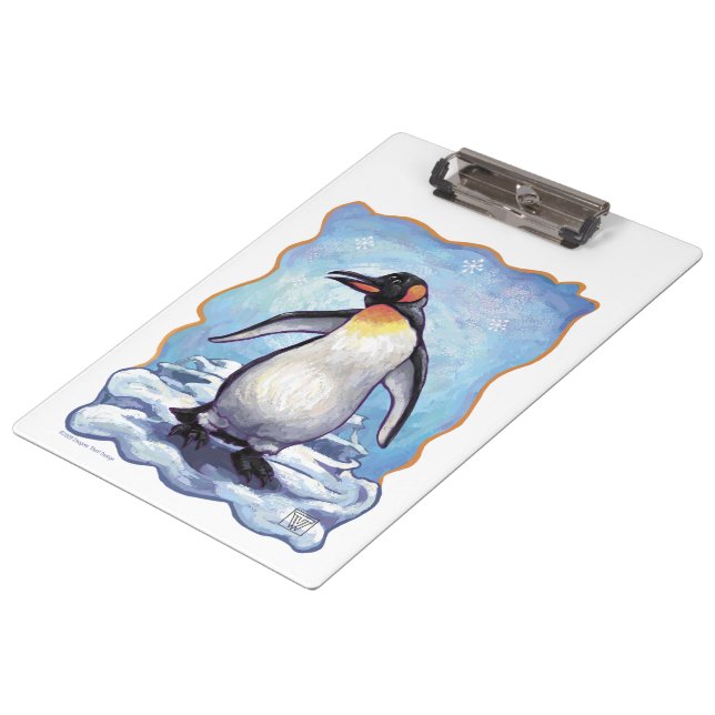 Cute Emperor Penguin  Clipboard (Angled)