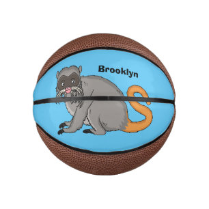 Cute Emperor Tamarin illustration cartoon  Mini Basketball