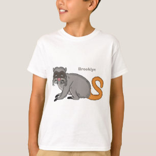 Cute Emperor Tamarin illustration cartoon  T-Shirt