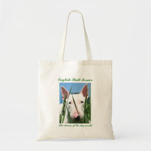 Cute English Bull Terrier-Clowns of the Dog World Tote Bag