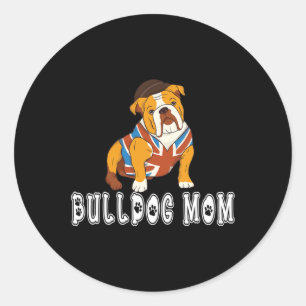 Cute English Bulldog Anatomy Dog 1  Classic Round Sticker