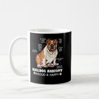 Cute English Bulldog Anatomy Dog Lover Funny Coffee Mug