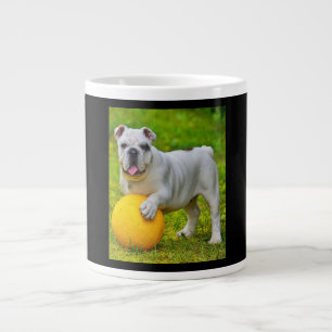 Cute English Bulldog Basketball Bulldog Lover Gift Large Coffee Mug