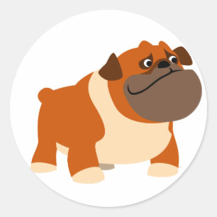 Cute English Bulldog Sticker