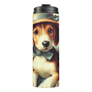 Cute English Foxhound Painting Thermal Tumbler