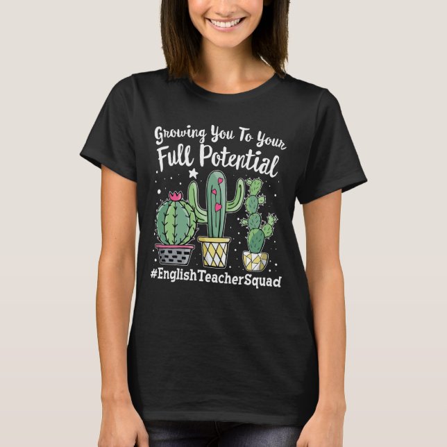 Cute English Teacher Squad Appreciation Week back  T-Shirt (Front)