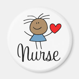 Cute Ethnic Nurse Magnet