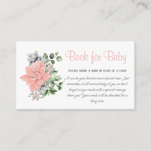 Cute Eucalyptus Succulent Greenery Book for Baby Enclosure Card
