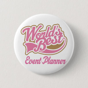 Cute Event Planner 6 Cm Round Badge