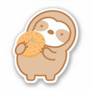 Cute Everything Bagel Sloth