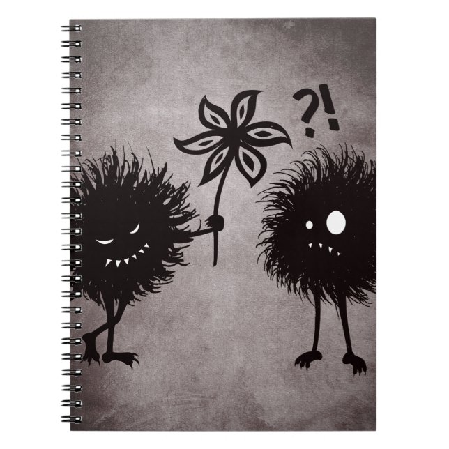 Cute Evil Bug Friends Notebook (Front)
