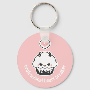 Cute Evil Cupcake Key Ring