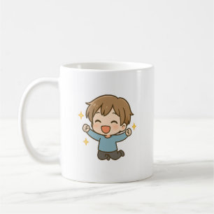 Cute Excited Chibi Daily Mood Mug