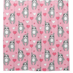Cute Exotic Christmas Animals Shower Curtain