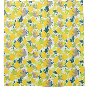 Cute Exotic Sloths Shower Curtain