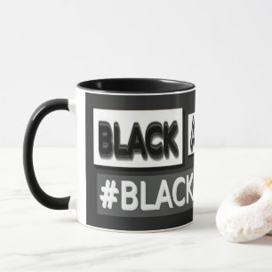 Cute Expression Design "#BLACKANDWHITE". Buy Now Mug