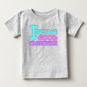 Cute Expression Design GOOD RELATIONSHIPS. Buy Now Baby T-Shirt