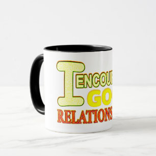 Cute Expression Design GOOD RELATIONSHIPS. Buy Now Mug