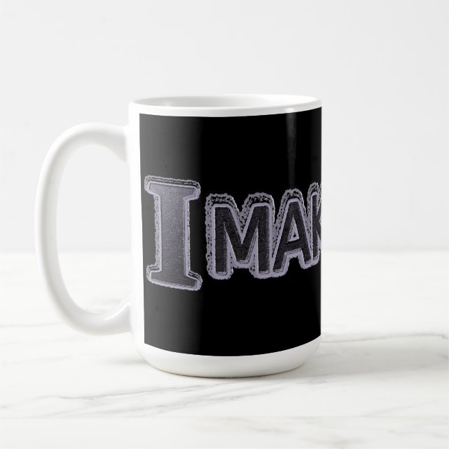 Cute Expression Design "Make Sense" Buy Now Coffee Mug (Left)