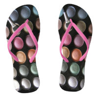 Cute Eye Shadow Flip Flops