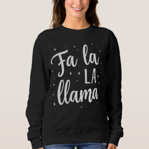 Cute “Fa La La Llama” Christmas Sweatshirt
