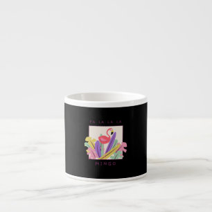 Cute Fa La La Mingo Christmas Falala Snow Flamingo Espresso Cup