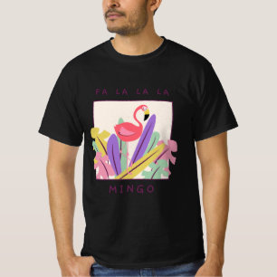 Cute Fa La La Mingo Christmas Falala Snow Flamingo T-Shirt