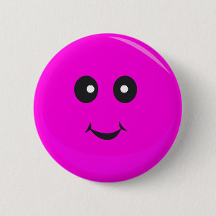 Cute Face 6 Cm Round Badge