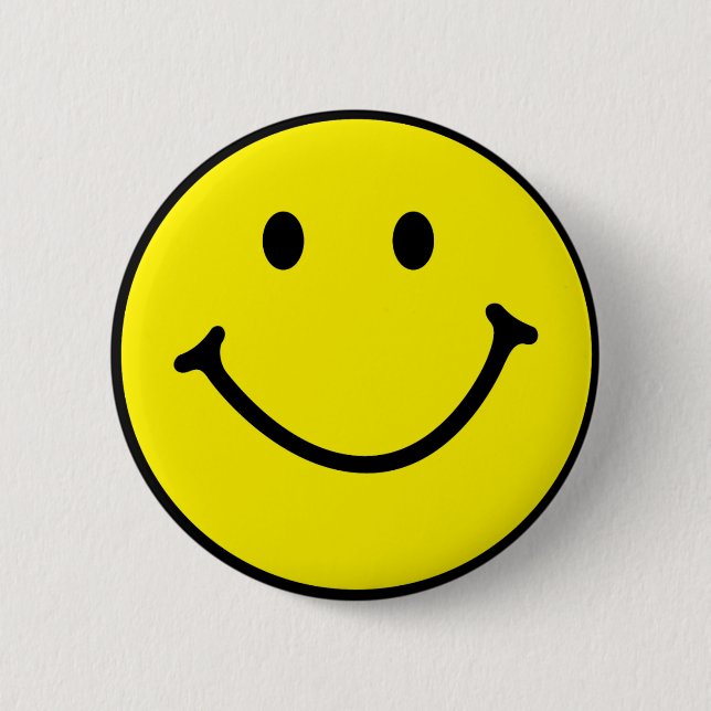 Cute Face 6 Cm Round Badge (Front)