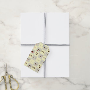 Cute face gift tags