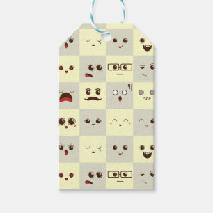 Cute face gift tags