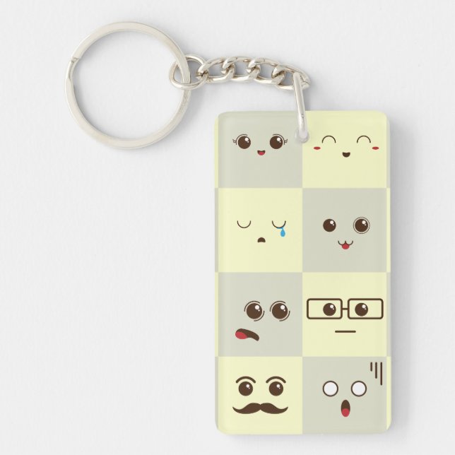 Cute face key ring (Front)