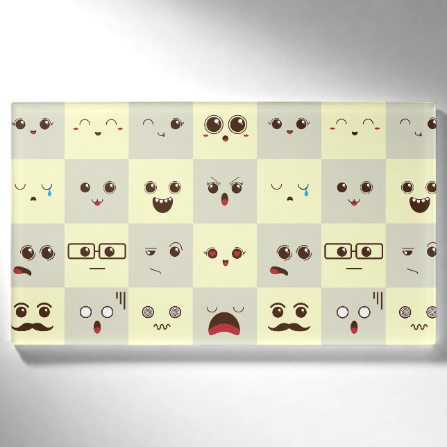 Cute face name tag (Front)