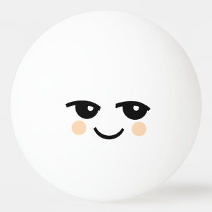 CUTE FACE ONE STAR PING PONG BALL