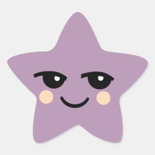 CUTE FACE STAR STICKERS