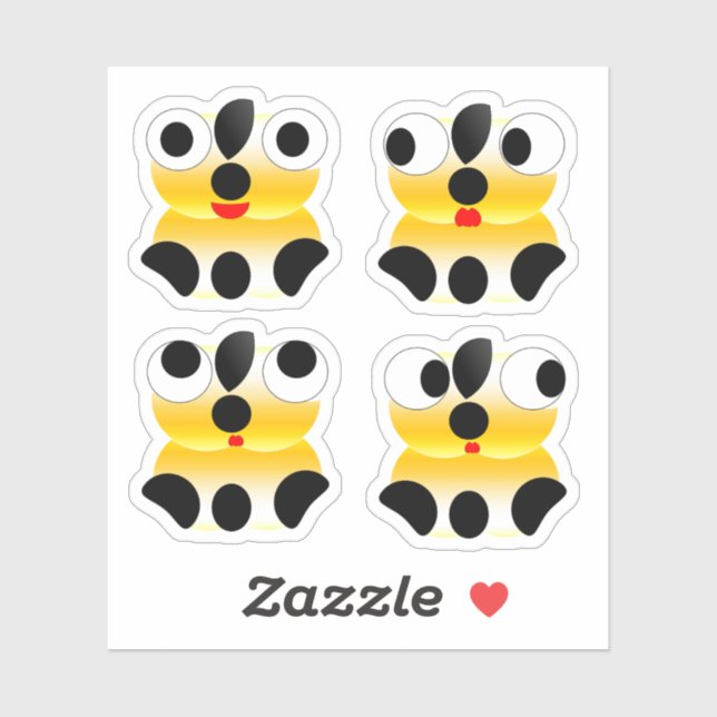 Cute Face Stickers (Sheet)