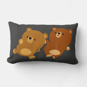 Cute Facetious Cartoon Bears Pillow