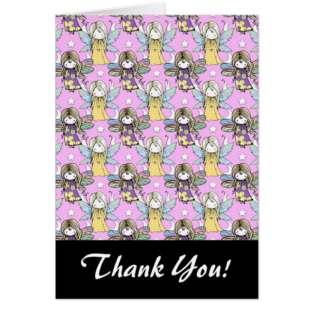 Cute Fairies and Stars and Moons Pattern (Front)