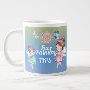 Cute Fairies Facepainter Artist Tip Large Coffee Mug