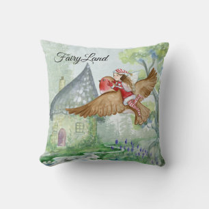 Cute Fairy And Bird Cushion