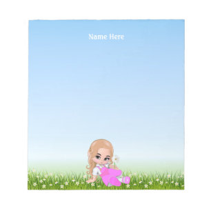 Cute Fairy and Flowers Notepad