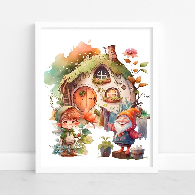 Cute Fairy And Gnome Poster (Creator Uploaded)