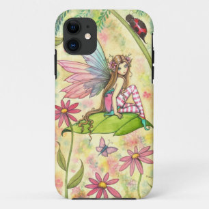Cute Fairy and Ladybug Fantasy Art iPhone 11 Case