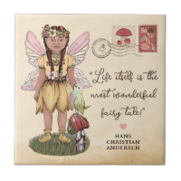 Cute Fairy and Mushroom Inspirational Quote