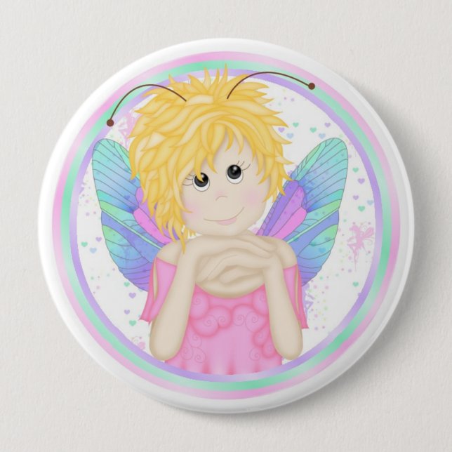 Cute Fairy Backpack Pins buttons (Front)